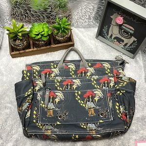 Printed Canvas Backpack by